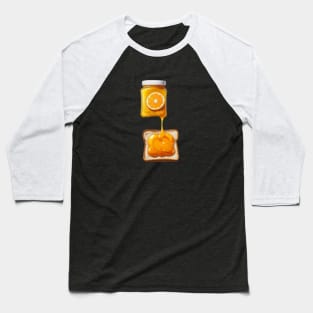 Orange Kawaii Yummy Sandwich Bread Toast Vintage Since Established Baseball T-Shirt